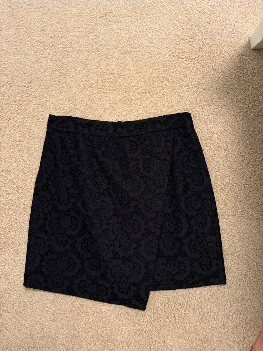 Madewell Black Lace Waistband Skirt